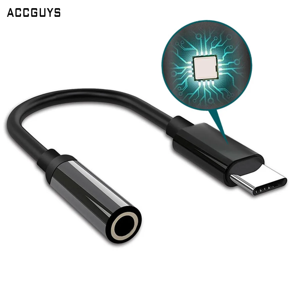 Адаптер кабеля для наушников ACCGUYS Type C 3 5 мм с разъемом USB папа AUX аудио разъем Google