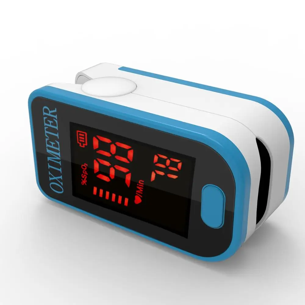 PROF4 BLUE PRO-F4 Пальчиковый пульсоксиметр, для медицинских и ежедневных занятий спортом, пульсовый пульсометр, Кислород SPO2, монитор насыщения, одобренный CE-синий - Цвет: PROF4 BLUE