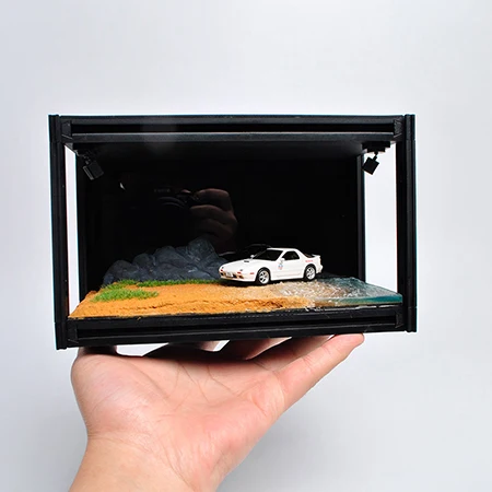 DIY пылезащитный чехол для 1: 64 модели автомобиля база моделей автомобилей Дисплей коробка акриловая - Цвет: 5