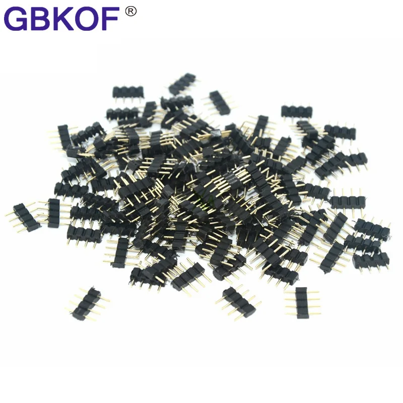 20 шт./лот 4 pin иглы 4pin RGB &quotмама&quot/&quotпапа&quot Тип Двойной для 3528 5050 цветных (RGB)