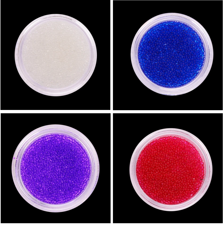 Икры для украшения ногтей блестящие мини-жемчужные мини-бусины маникюра 3D 12