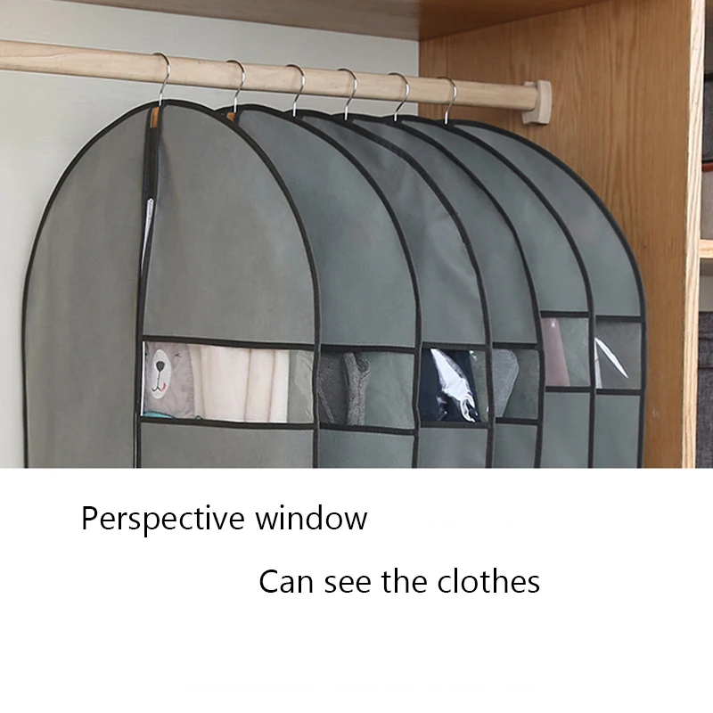 Чехол для одежды защиты от пыли нетканый тканевый чехол домашнего подвешивания