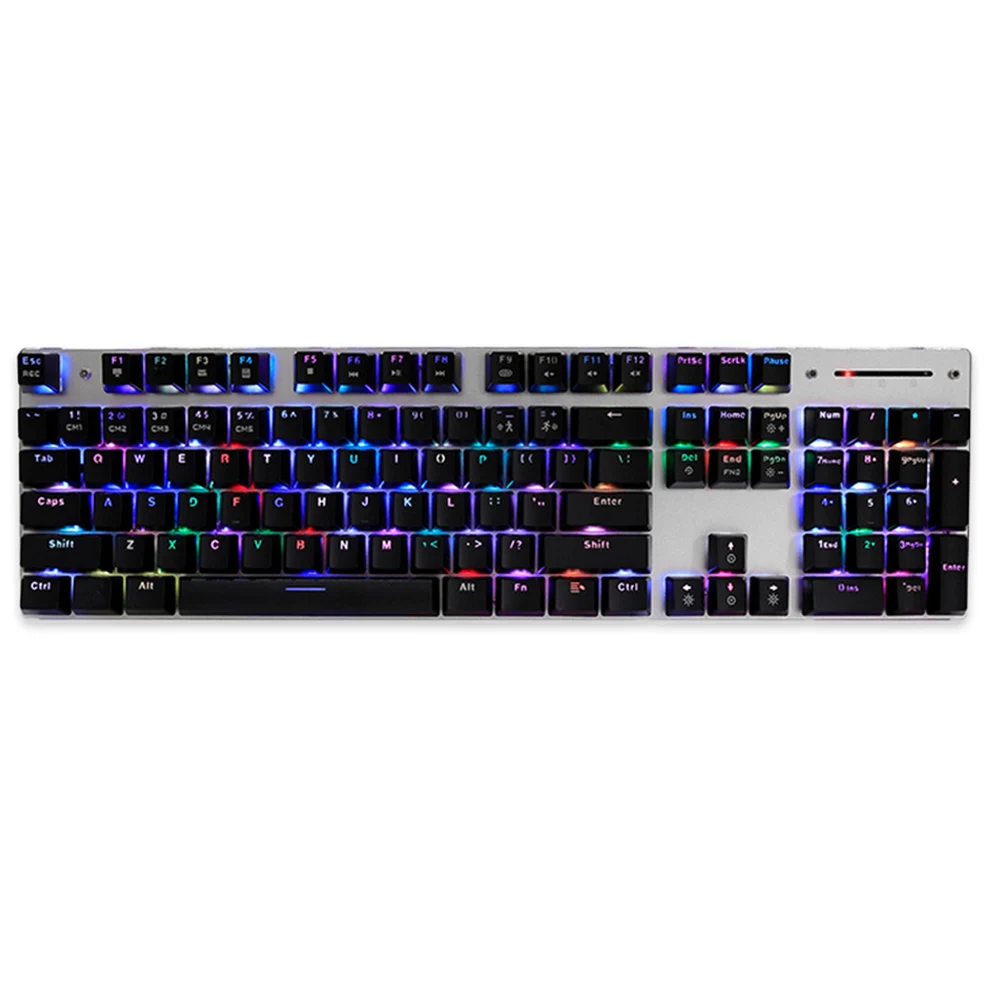 METOO X08B Проводная Механическая игровая клавиатура с RGB подсветкой 104 клавиш для