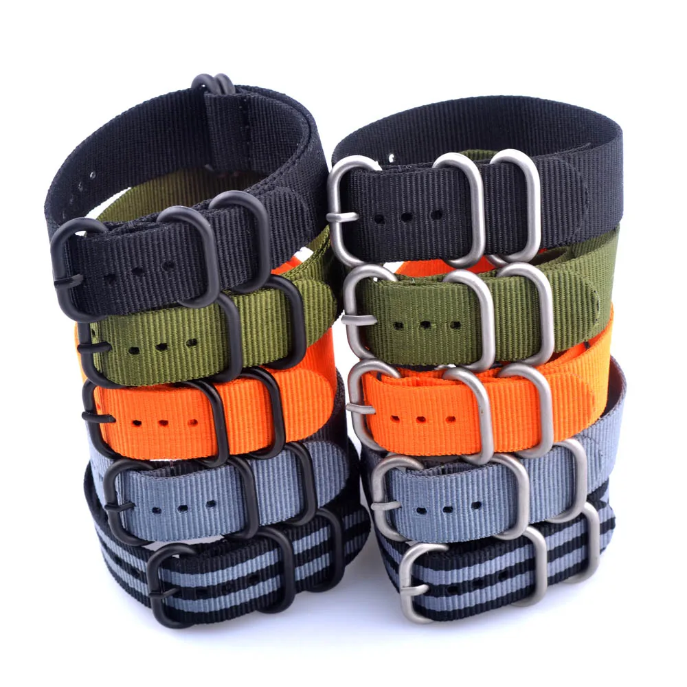 Нейлоновый ремешок для часов мужчин и женщин сверхпрочный 20 мм 22 24 нейлоновый