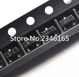 100 шт. SMD транзистор MMBT5551 2N5551 G1 0.6A/180V NPN SOT23|Интегральные схемы| |