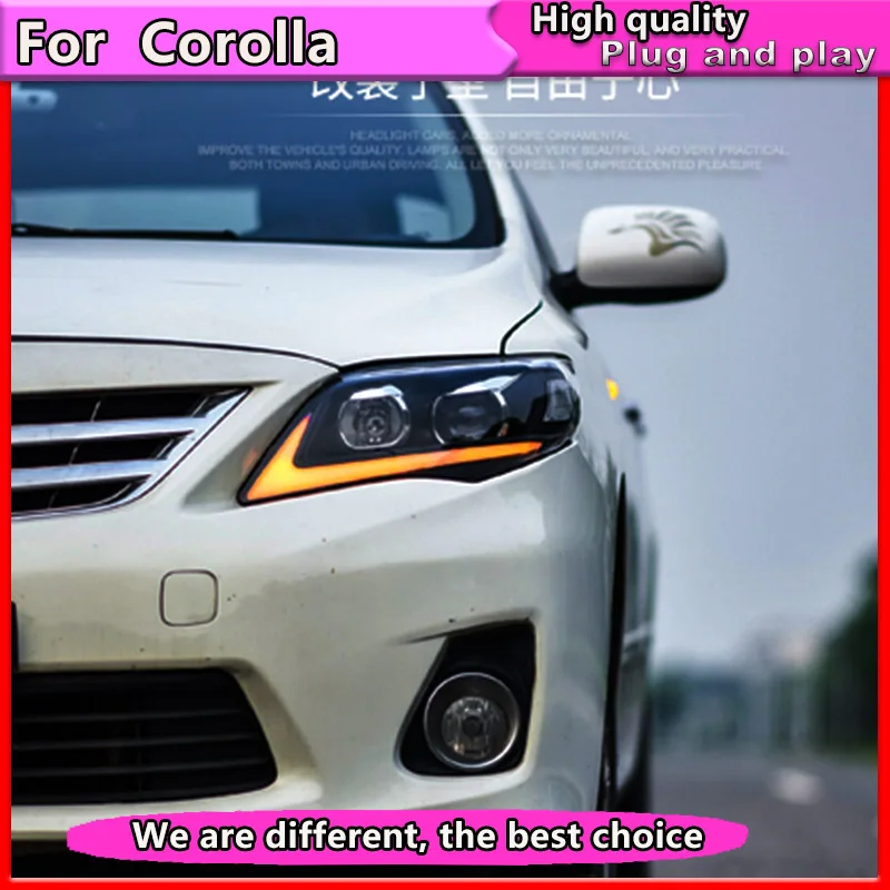 Стайлинг автомобиля светодиодный ная фара для Toyota corolla altis 2011 2013 Светодиодный