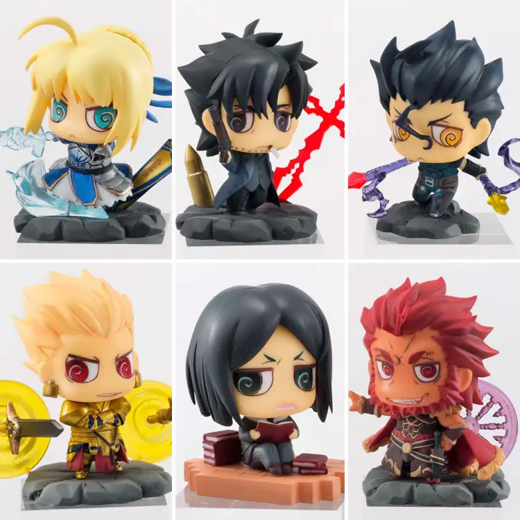 6 шт./лот Высококачественная японская аниме Fate Zero Lancer Mini симпатичная Игрушечная