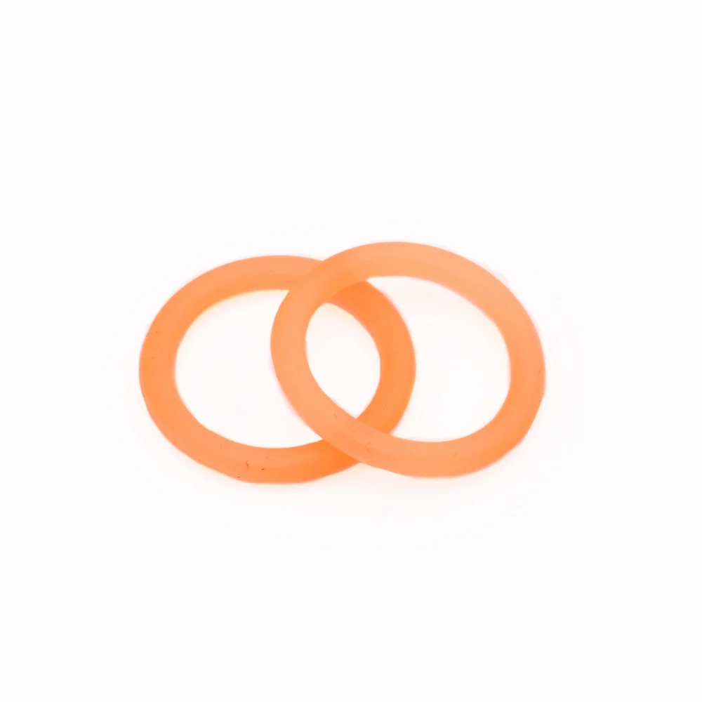 orange Sutoyuen 50 шт. без БФА, силиконовый адаптер, уплотнительные кольца, Детские пустышки, MAM, пустышки, цепи, зажимы, держатель адаптера, уплотнительные кольца 14 цветов - Цвет: orange