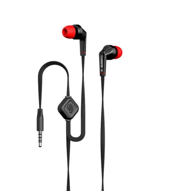 Headphone Piston Noodle Flatline Compatible Basic Earphone Portable IOS Android System Smartphone Super Bass Langsdom JD88 | Электроника