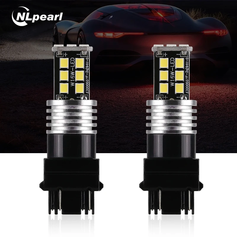 NLpearl 2x сигнальная лампа P21W светодиодный BA15S 1156 W16W T15 1157 P21/5 Вт T25 3157 3156 7443 7440 W21W T20