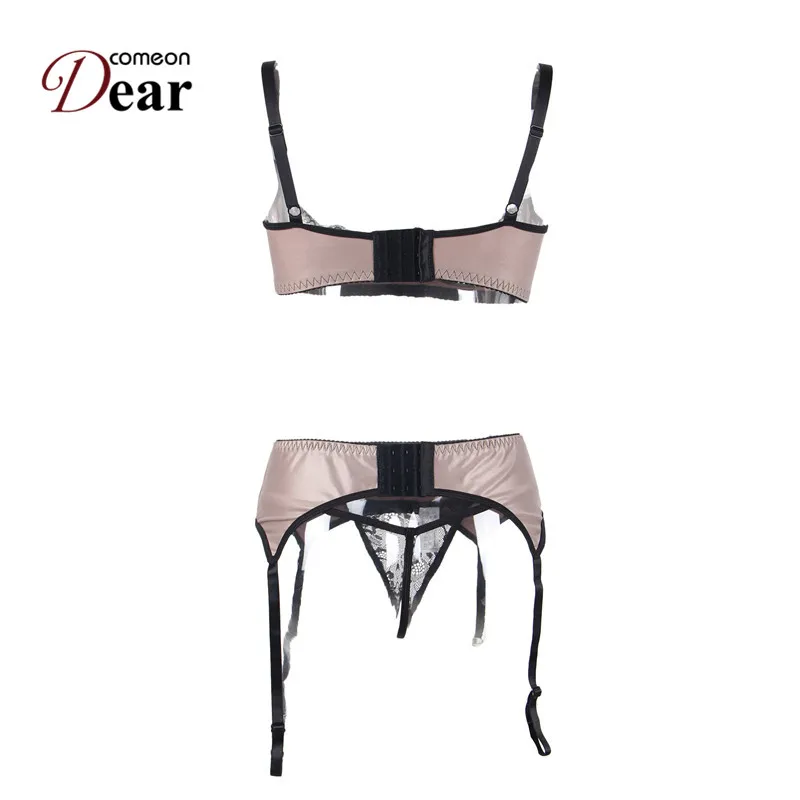 Comeondear Ropa сексуальный Mujer Erotica бюстгальтер с открытыми чашечками комплект нижнего