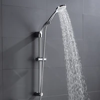 new shower slide bar combo high quality hand held shower head holder wall mount abs chrome plated shower sliding bar set