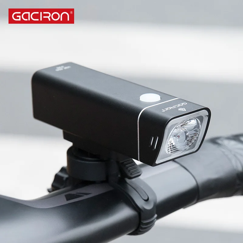 Gaciron IPX Водонепроницаемая светодиодная фара для велосипеда Головной фонарь USB Перезаряжаемый MTB дорожный велосипед передний свет 600 люмен велосипедный руль фонарик
