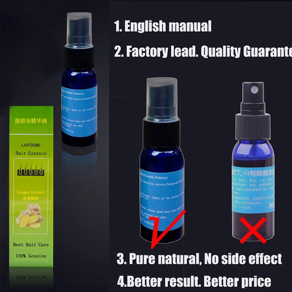 30 мл противодействие густые волосы лечение анти-алопеции пилатория средство для