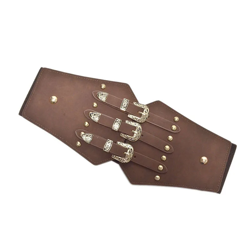 Женские винтажные ремни из искусственной кожи с узорной пряжкой широкий