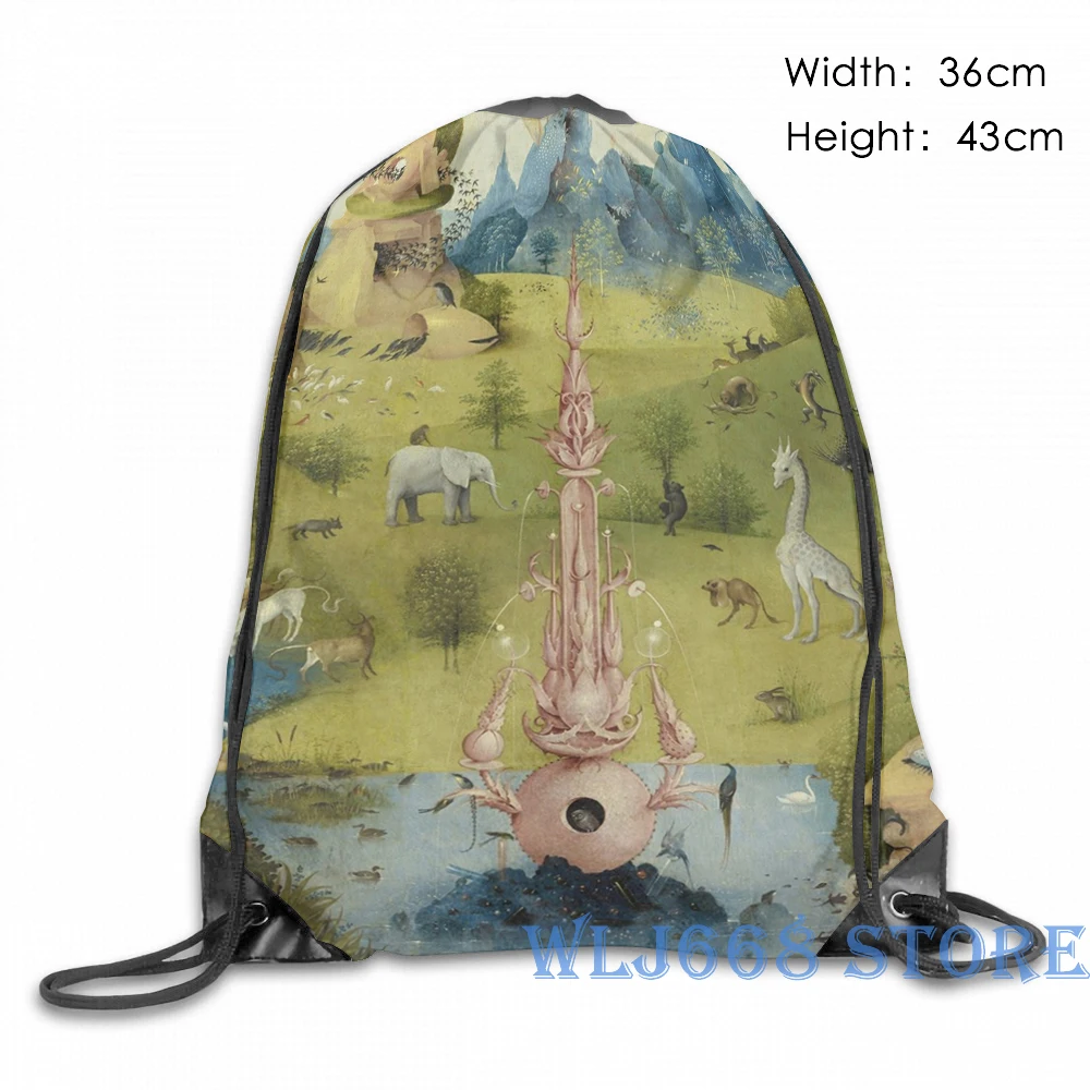 Забавные Наплечные сумки с принтом женский Сад земных прелестей-еотнимус Bosch (3)