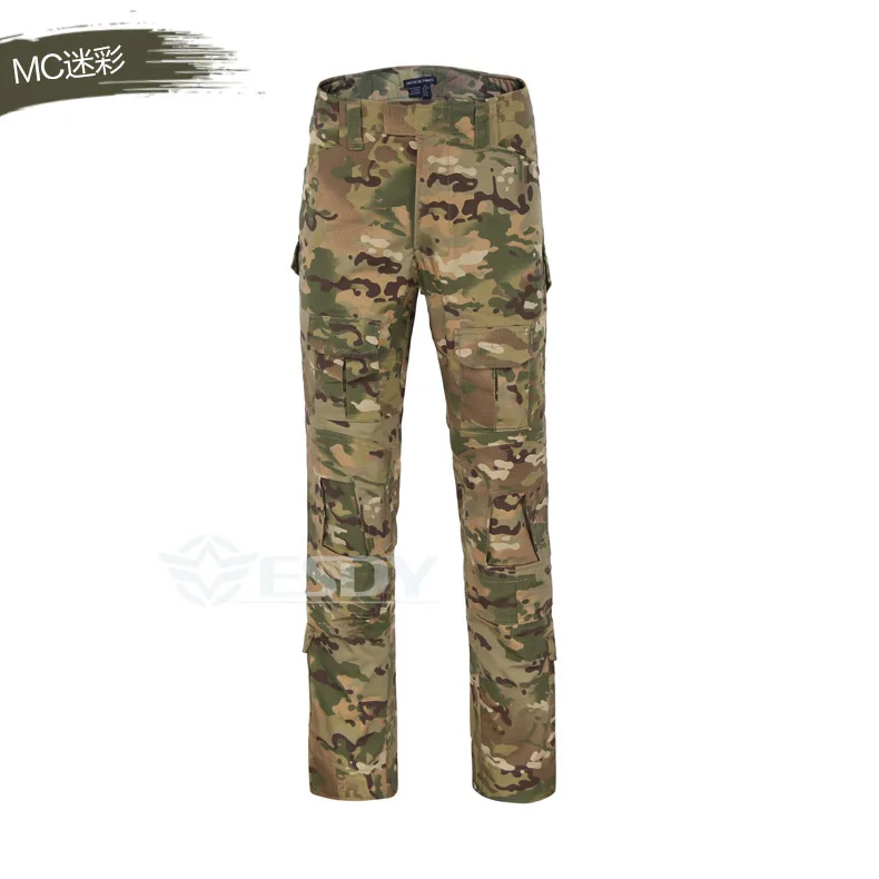 MC camouflage Roupas Masculinas рабочие тренировочные армейские фанаты брюки-лягушка камуфляжные комбинезоны тактические военные Softair Ww2 Askeri Malzeme Multicam - Цвет: MC camouflage