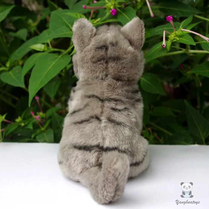 Плюшевая кукла кошка игрушка для девочек серые Коты игрушки детей подарок на