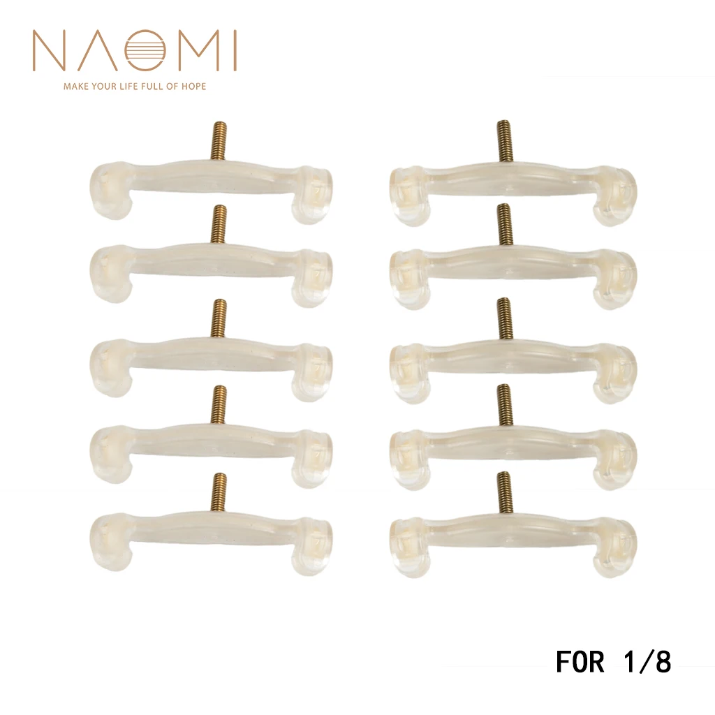 NAOMI 1/8 Скрипка для отдыха на плече 10 шт. белые ножки замены Запчасти скрипки и