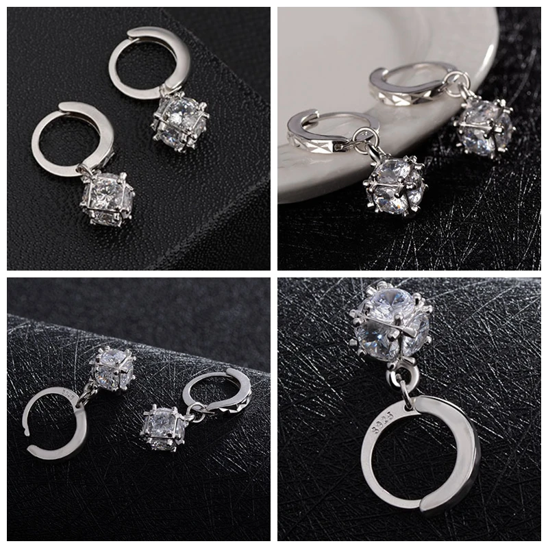 Almei 15% скидка серьги для женщин висячие с камнями подарки CZ камень длинные женские