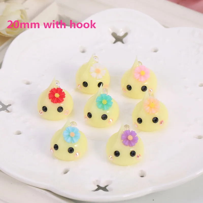 10 шт. силиконовые подвески в форме капли 18 мм|flower charms pendant|charm pendant diynecklace charm pendants |