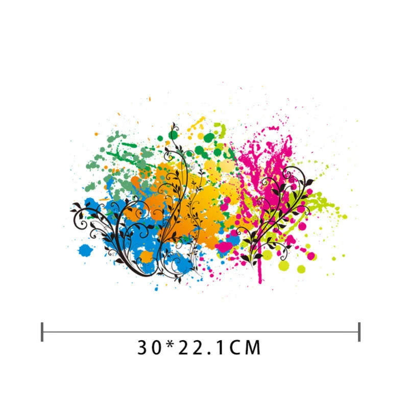 Style A 30x22.1cm Красочные наклейки для автомобиля с граффити, автомобильные товары, наклейки с изображением радужной ладони для авто, украшения капота, креативные автомобильные аксессуары - Название цвета: Style A 30x22.1cm