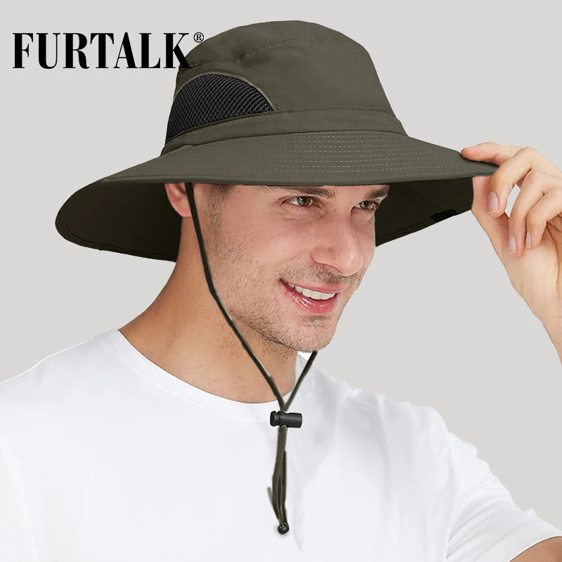 FURTALK Safari шляпы от солнца для мужчин и женщин Boonie с широкими полями ведро