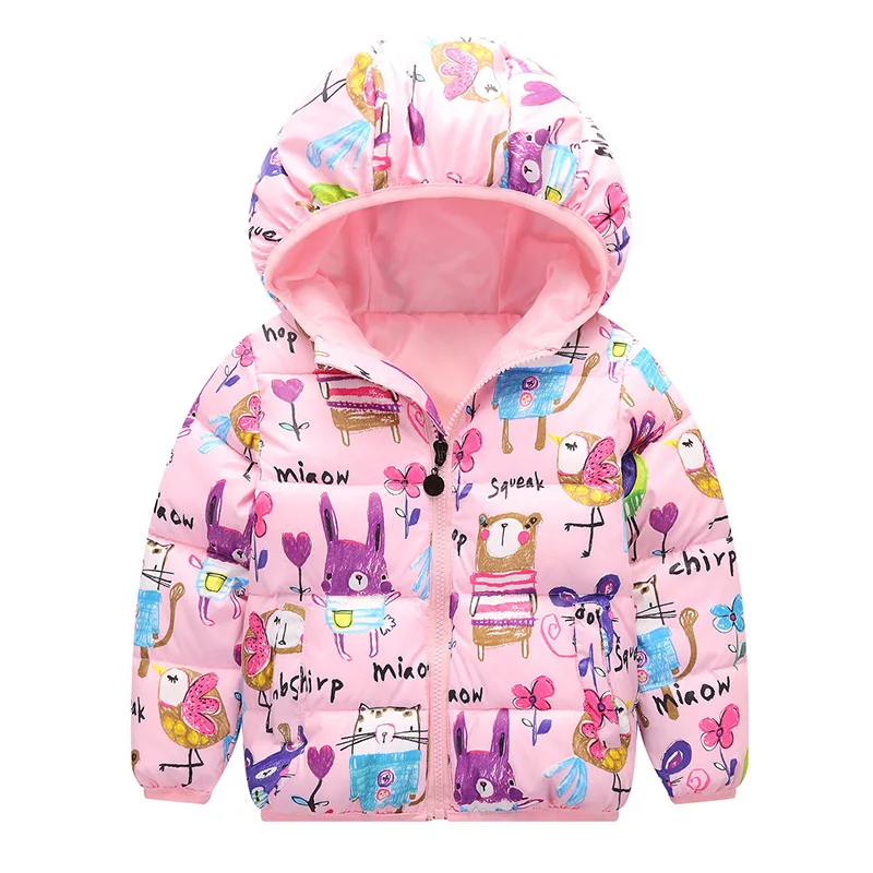 Обувь для мальчиков зимние хлопковые Перо Подпушка пальто Детская верхняя