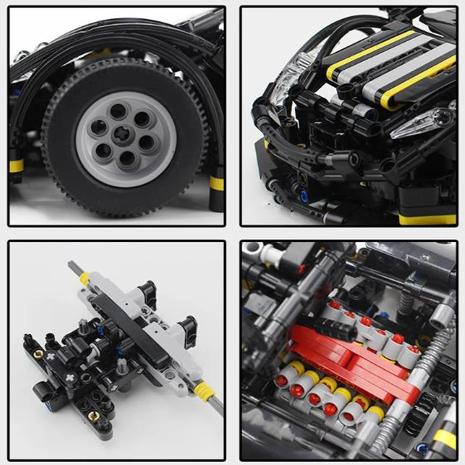 XingBao 07002 креативная серия MOC Car 1177 шт. балисонг набор суперкаров строительные блоки