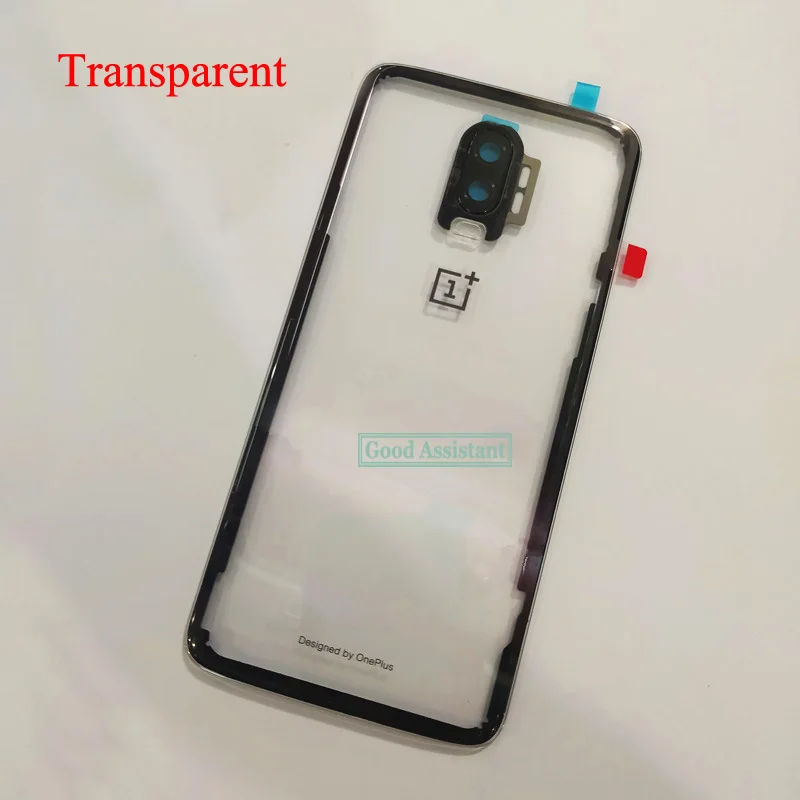 Оригинальный черный/прозрачный чехол 6 4 дюйма для OnePlus 6T 1 + 6t A6010 A6013 задняя крышка