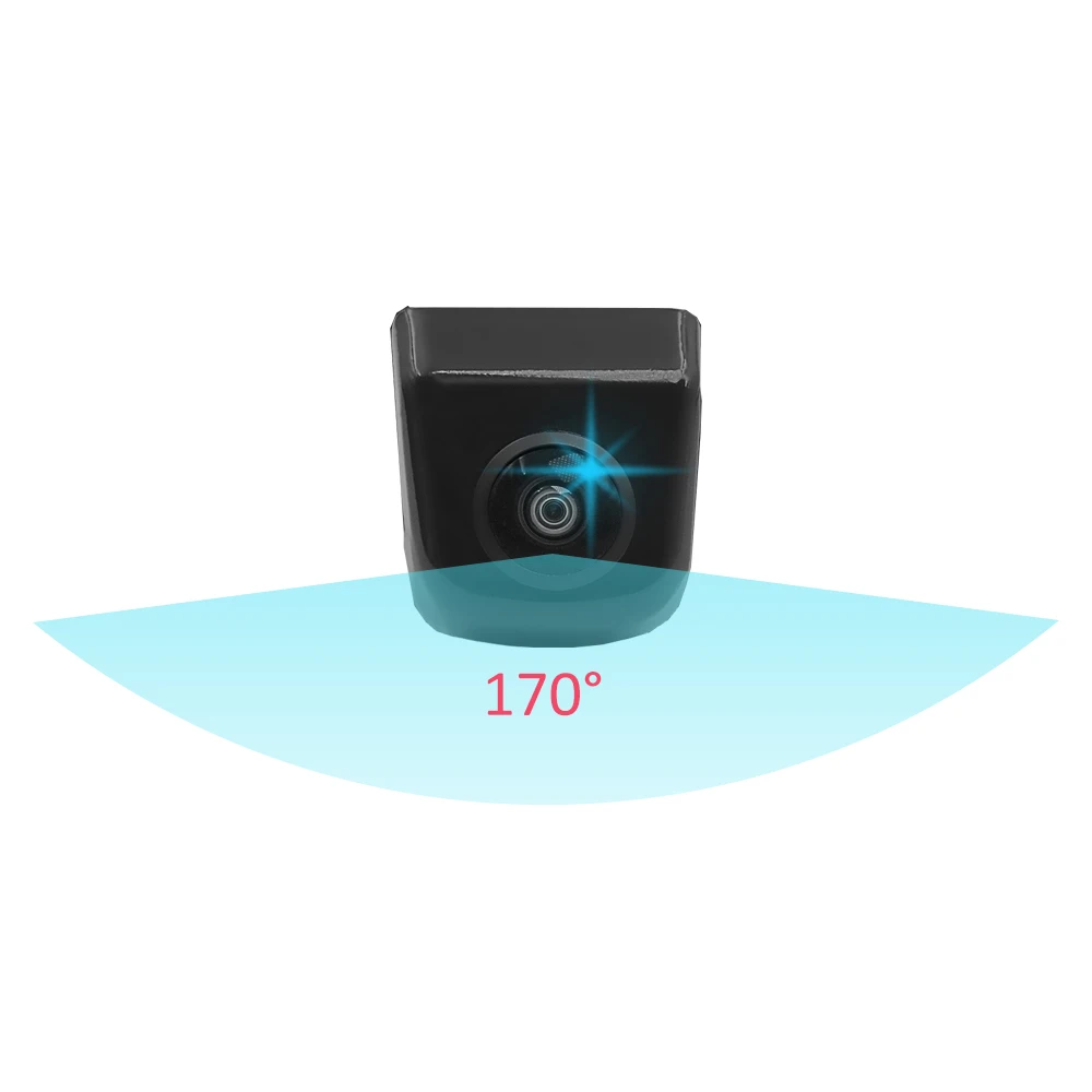 Black 170 degree Новое поступление! Автомобильная камера заднего вида, объектив рыбий глаз, звездный свет, ночное видение, супер HD 720 P, камера заднего вида с широким обзором - Название цвета: Black 170 degree