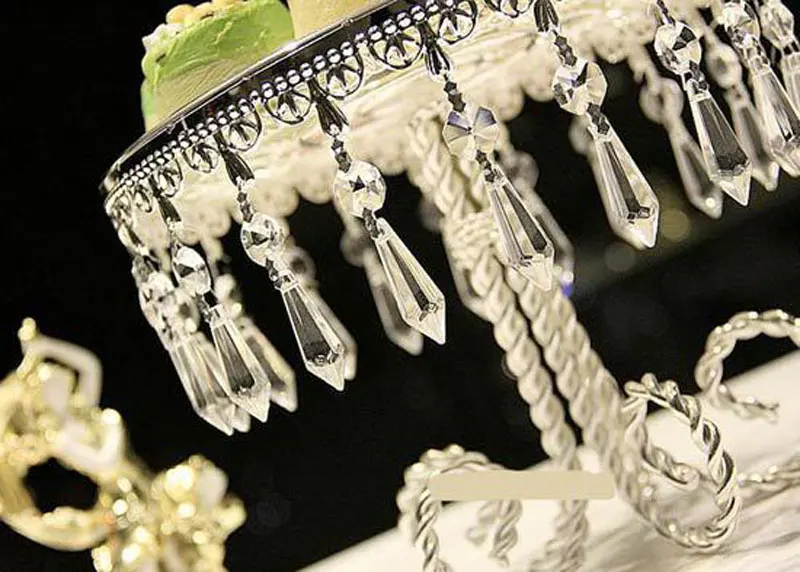 Круглый металлический Прозрачный Акриловый стеклянный зеркальный фруктовый