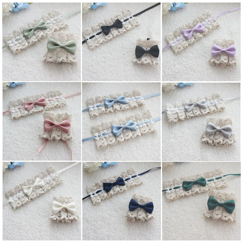 

Multicolor Joker Lolita Cotton Lace Hand Sleeve Lolita Small Wrist Lace Bracelet