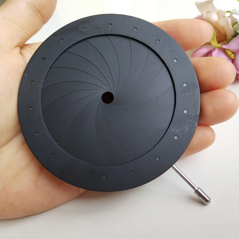 

50pcs 4-60MM Adjustable Iris Diaphragm Aperture Condenser Light Regulator 18 Leaves for Digital Camera Microscope Condensator