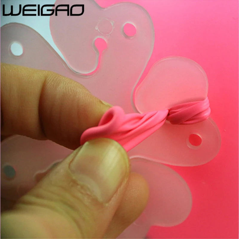 WEIGAO 10 шт. воздушные шары моделирование Уплотнение Клип сливы цветок шар клипсы