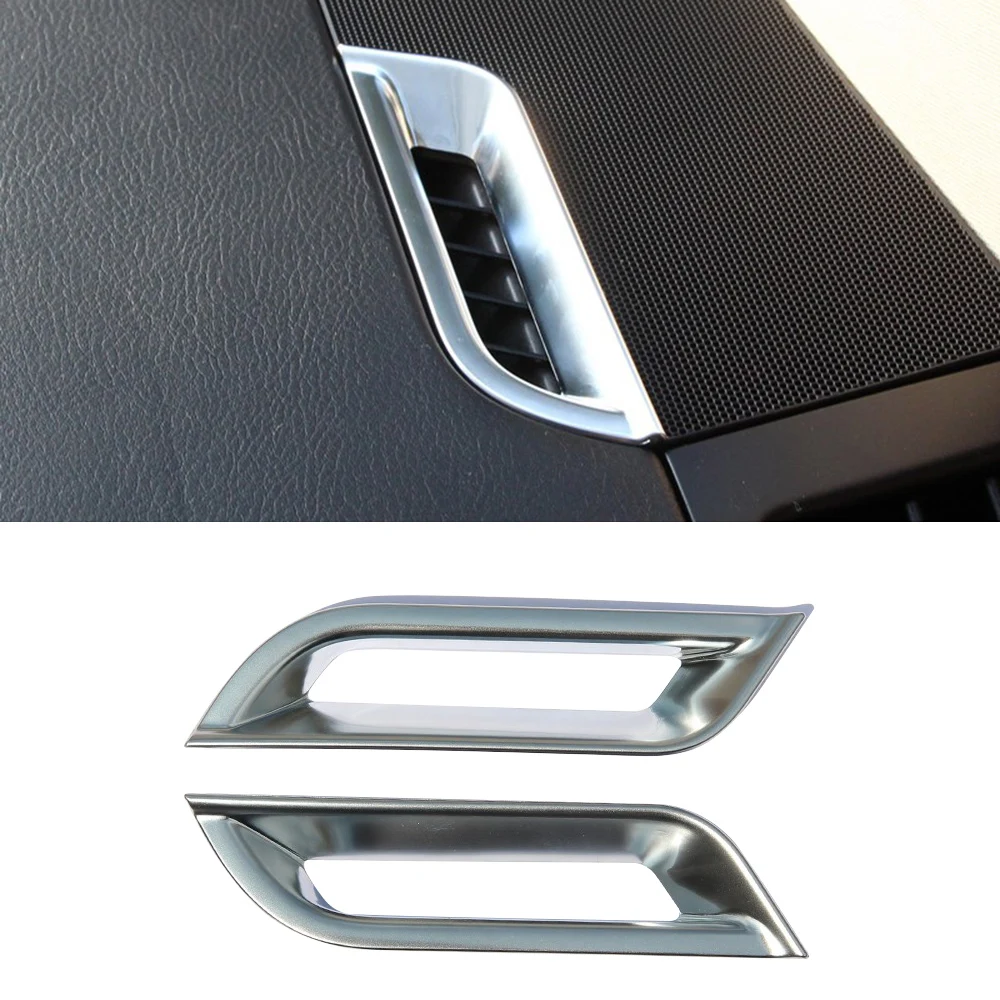 ABS Хромированная приборная панель AC Vent Outlet Frame Cover Накладка для Land Rover freelander 2 2008- Аксессуары автостайлинг