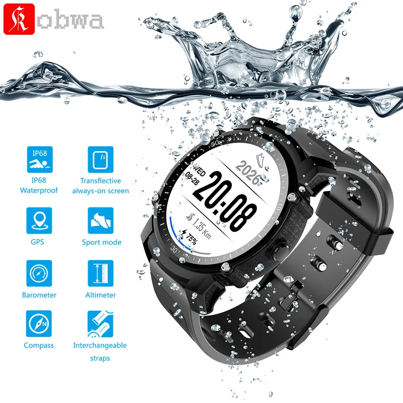 FS08 gps Смарт часы IP68 Водонепроницаемый Bluetooth 4 0 фитнес трекер для измерения