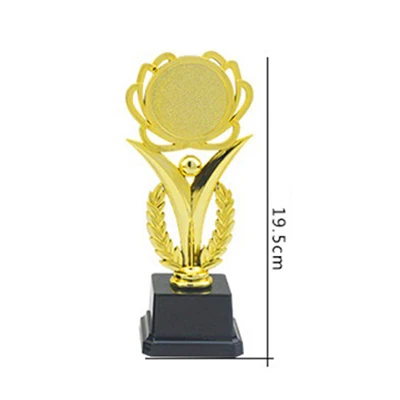 S Индивидуальная пластиковая Элитная чашка призер сувенир золотое покрытие награда ремесло детей стимулирующие игрушки для детей - Цвет: S