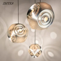 creative stainless steel geometric pendant lights post modern restaurant bar cafe living room space ball light