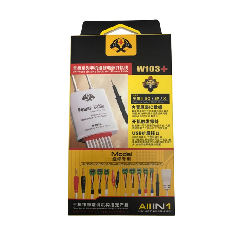 Выделенный кабель питания W103 + для телефона провод зарядки аккумулятора iPhone