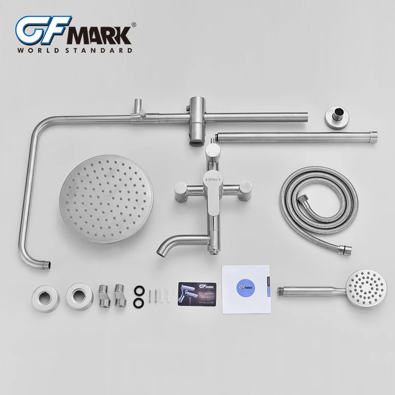 GFmark смеситель для душа система SUS304 нержавеющая сталь набор приспособлений