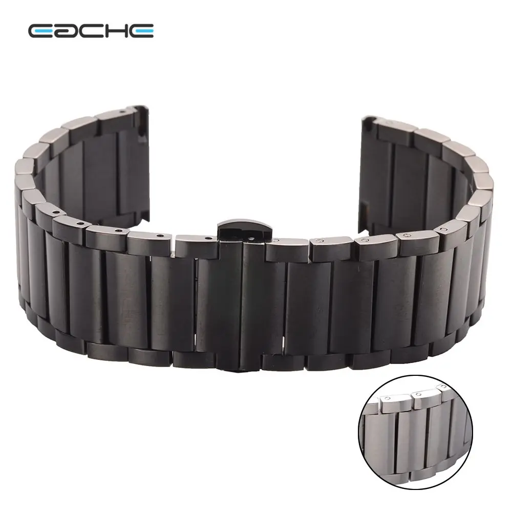 

22mm 20mm For Moto 360 Generation 2 Stainless Steel Watch Bracelet Watchband With Butterfly Folded Buckle Deployment
