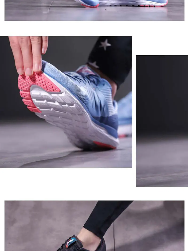 Li-Ning/женские кроссовки для бега; светильник; спортивная обувь с подкладкой; дышащие кроссовки для фитнеса; ARBN006 XYP671