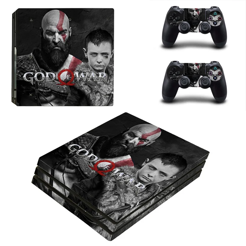 YSP4P-2148 GOD OF WAR Pegatina PS4 Pro sticker s Vinilo sticker PS 4 Play station 4 Pro для игровой консоли и двух контроллеров - Цвет: YSP4P-2148