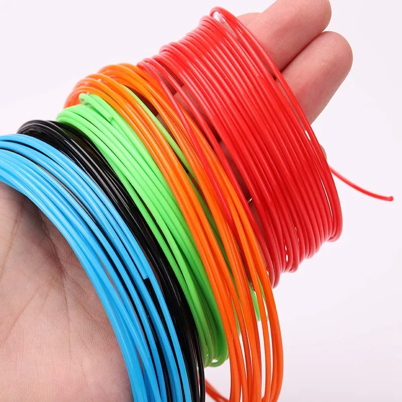 PLA 3D ручка нить 5 м 10 м Печатающая нить диаметр 1,75 мм пластиковая нить для 3D ручки для рисования с пластиком