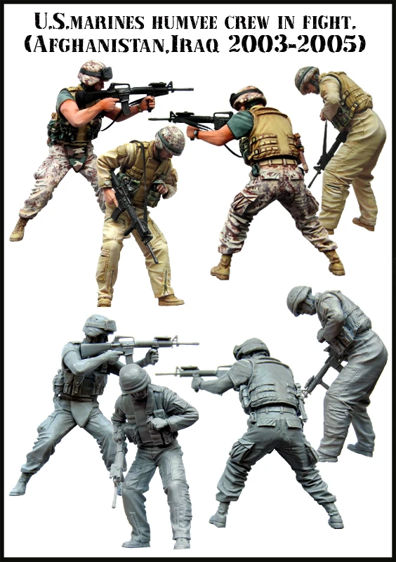 

1/35 modern man include 2 in Middle East toy Resin Model Miniature Kit Unassembly Unpainted