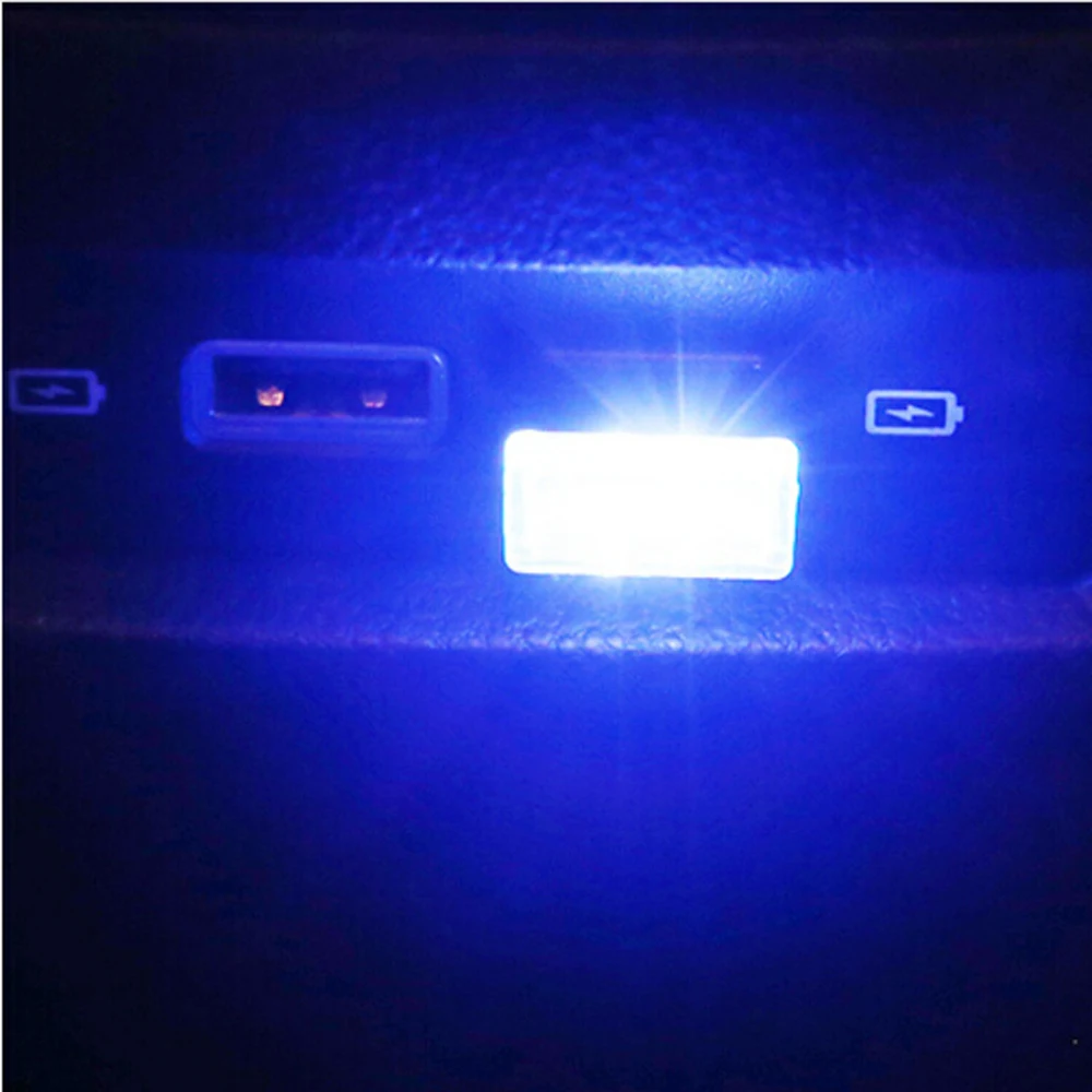 Автомобильный Универсальный USB светодиодный декоративный светильник