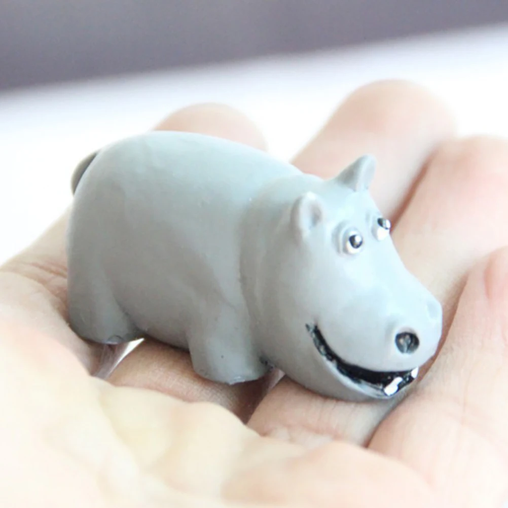 1PC Hippo Animal Miniature Fairy Garden Home Houses Mini Craft DIY Decoration Micro Landscaping Decor Accessories | Дом и сад