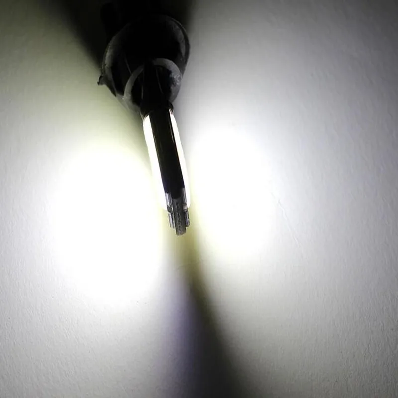 

10x T10 LED Bulb COB LED 12V W5W led Lamp Car light 168 194 Turn Side License Plate Light car parking light clearance light