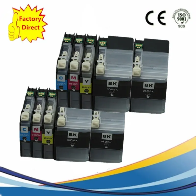 2SET 2BK 10PCS Замена LC569XL LC-569XL LC-565XL LC565XL LC569 LC565 чернильные картриджи MFC-J3520 MFC-J3720 MFCJ3520 MFCJ3720 - Цвет: 2SET 2BK 10PCS